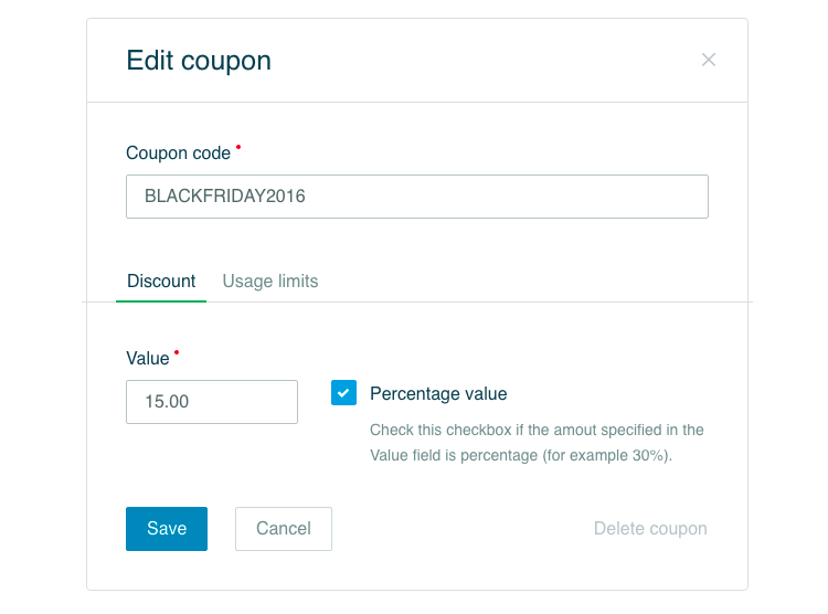 Coupon codes for Marketplace products October CMS